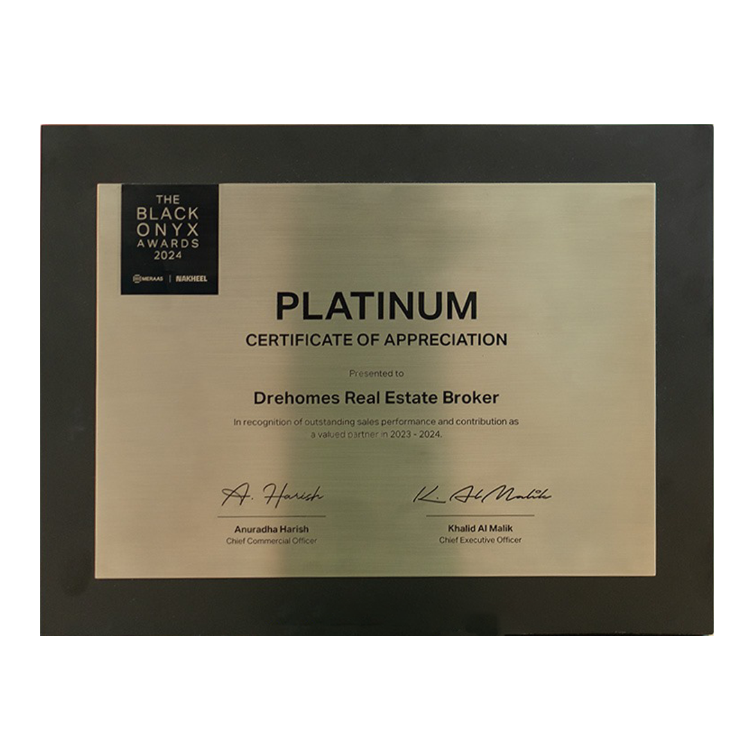 The Black ONYX Awards 2024 - Platinum Certificate of Appreciation