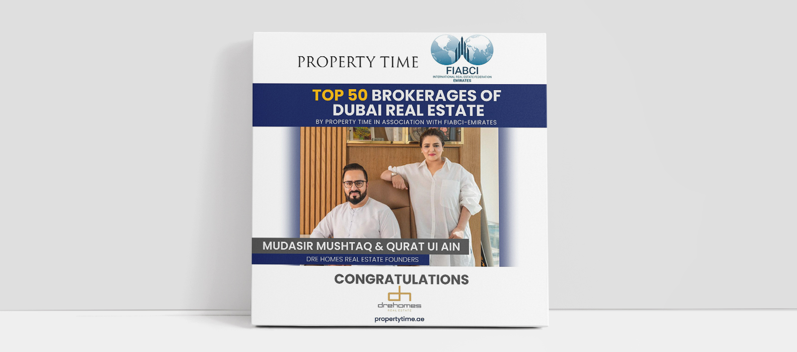 Drehomes Founders Secure Spot in Top 50 Brokerages of Dubai Real Estate