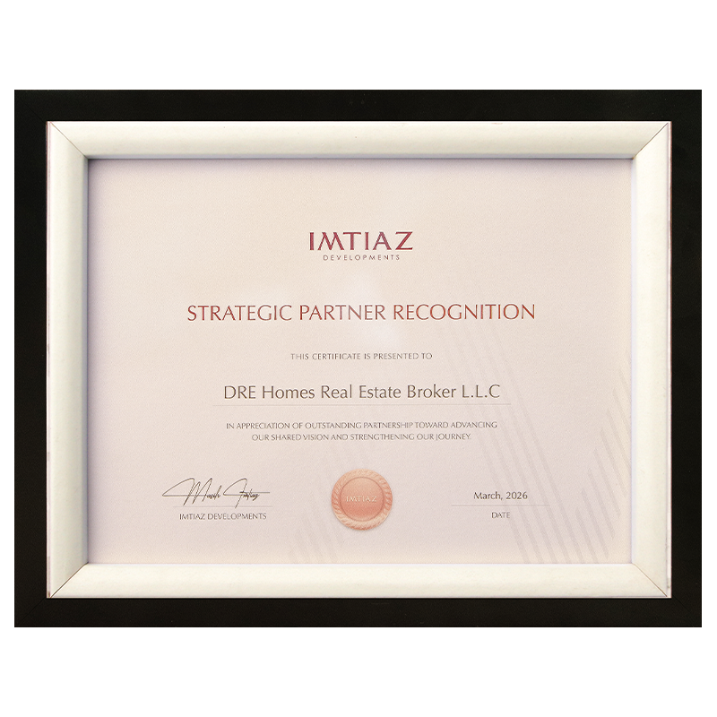 DRE Recognised as Strategic Partner recognition by Imtiaz Developments