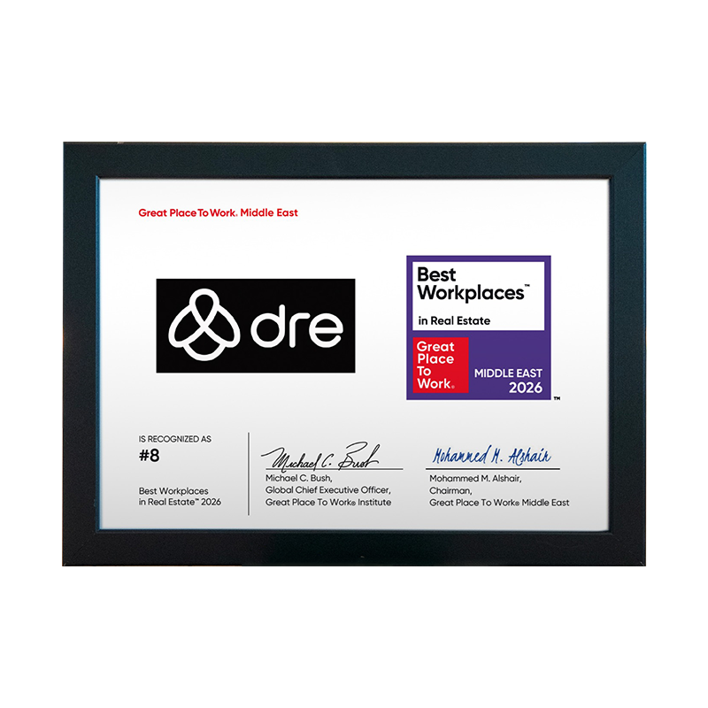 DRE Homes Recognized as a Top Workplace in 2026 by Arabian Business