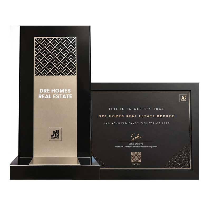 DRE Homes Recognised at the Aldar Elite Awards – Q3 2026
