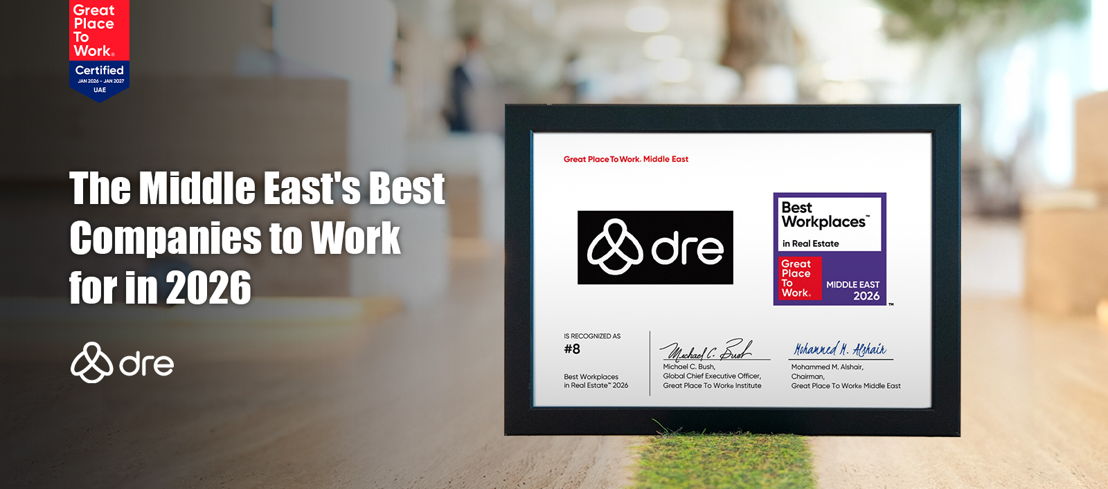 DRE Homes Recognized Among the Middle East’s Top Companies to Work For in 2026