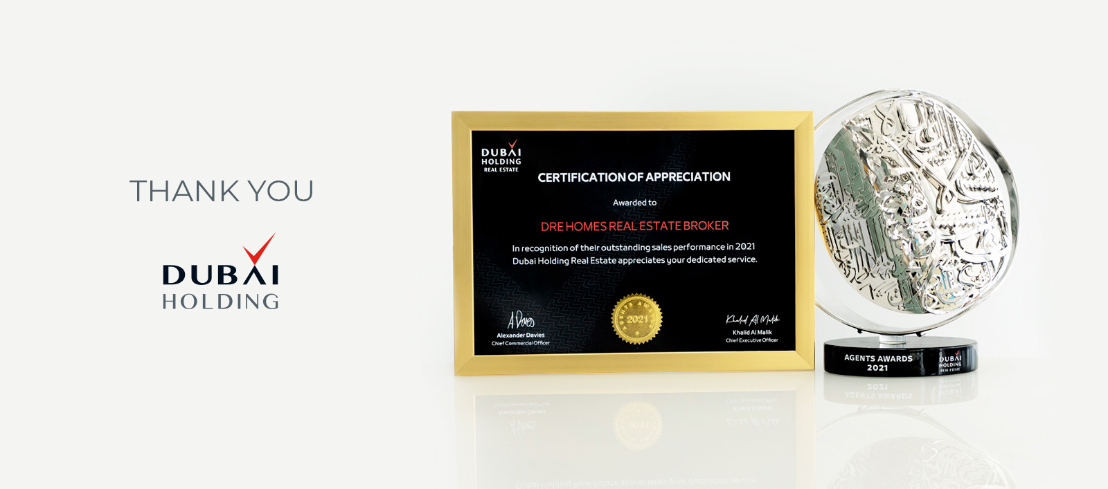 Dubai Holding Best Broker Award 2021