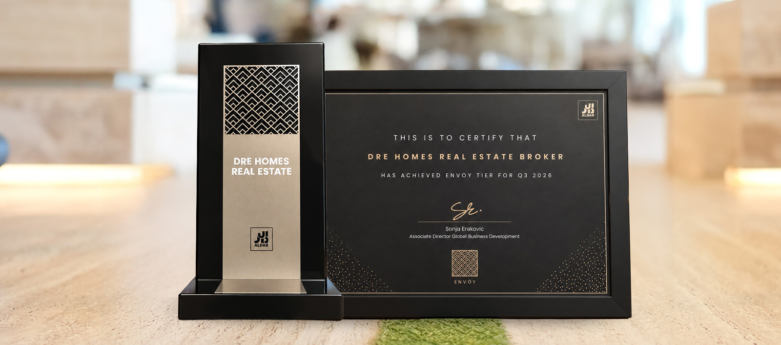 DRE Homes Recognised at the Aldar Elite Awards – Q3 2026