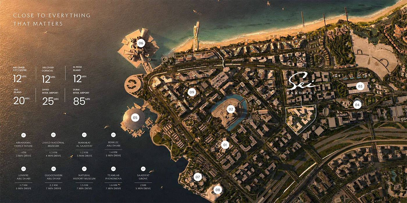 Sei Saadiyat Abu Dhabi Location