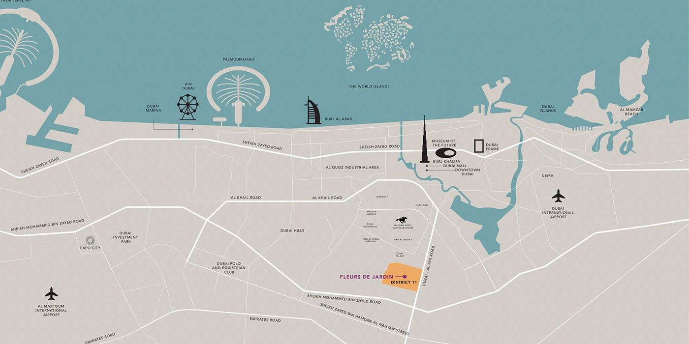 Fleurs de Jardin in District 11, Meydan location
