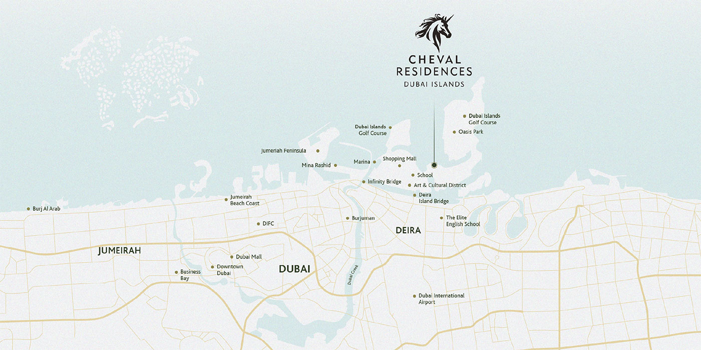 cheval-Residences-dubai-islands-location