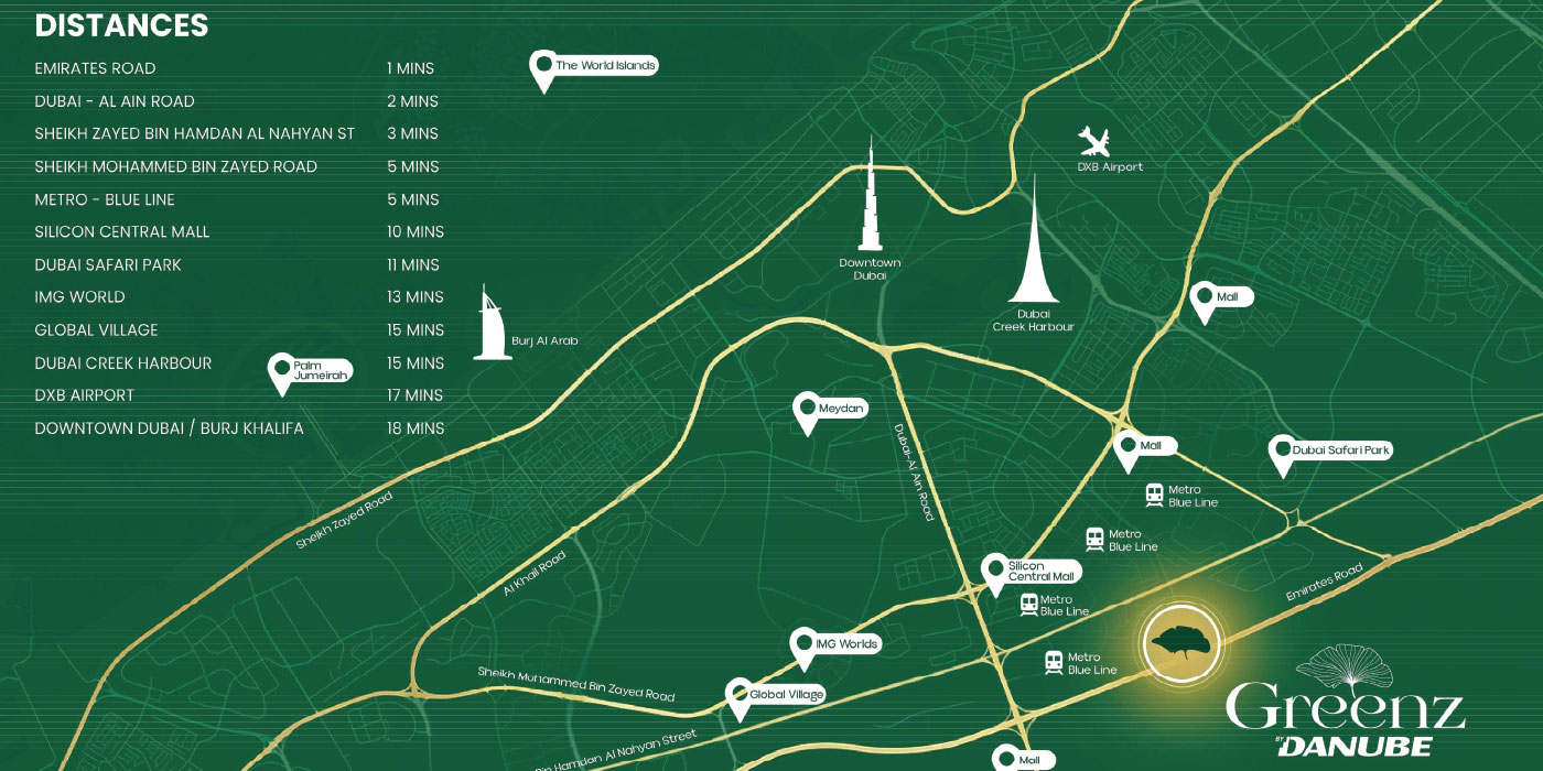Greenz at Dubai Academic City Location