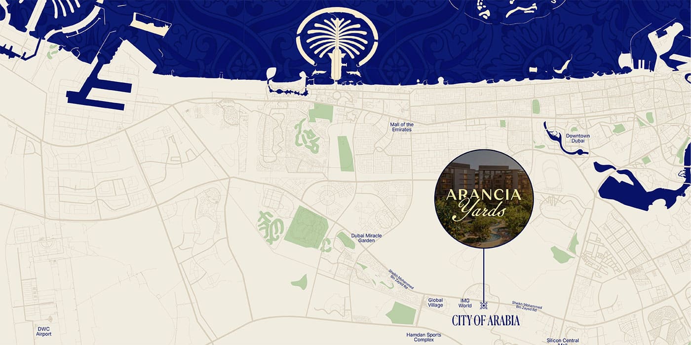 Arancia Yards Location Dubai