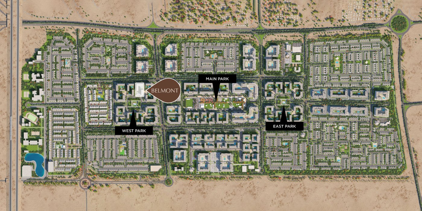 Nshama Belmont at Town Square Dubai Masterplan