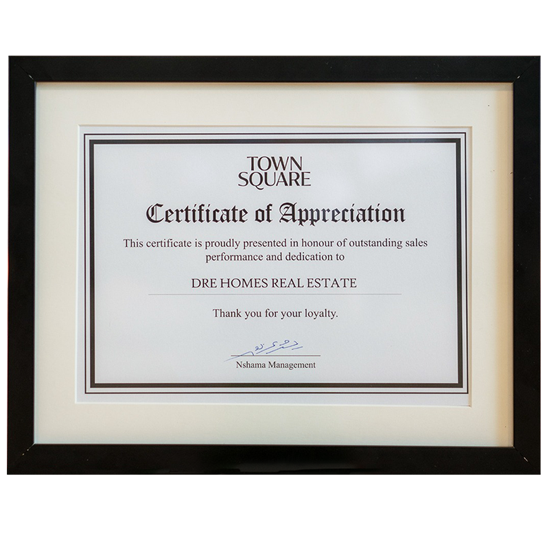 Nshama Certificate of Appreciation 2025