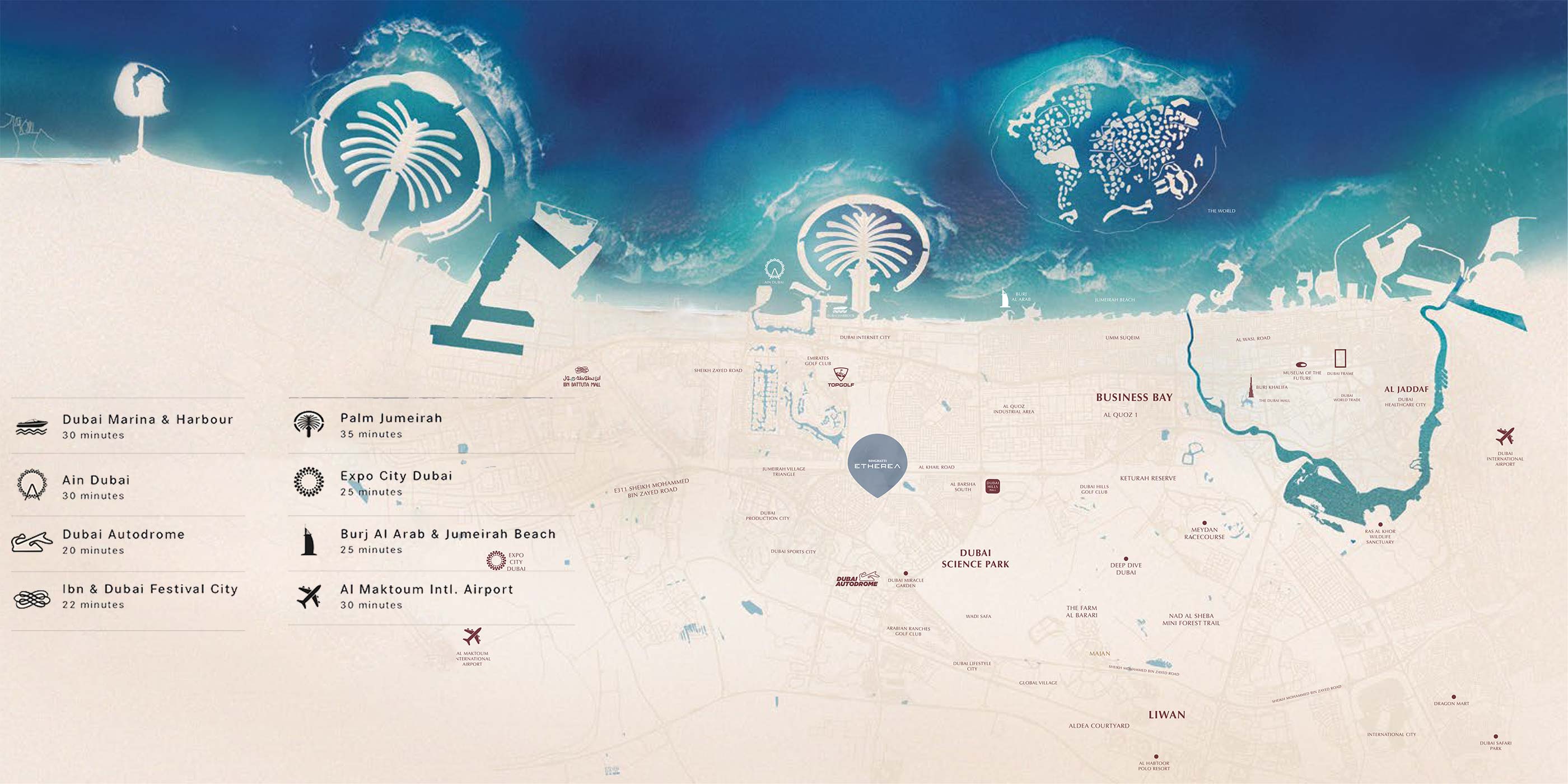 Binghatti Etherea JVC location