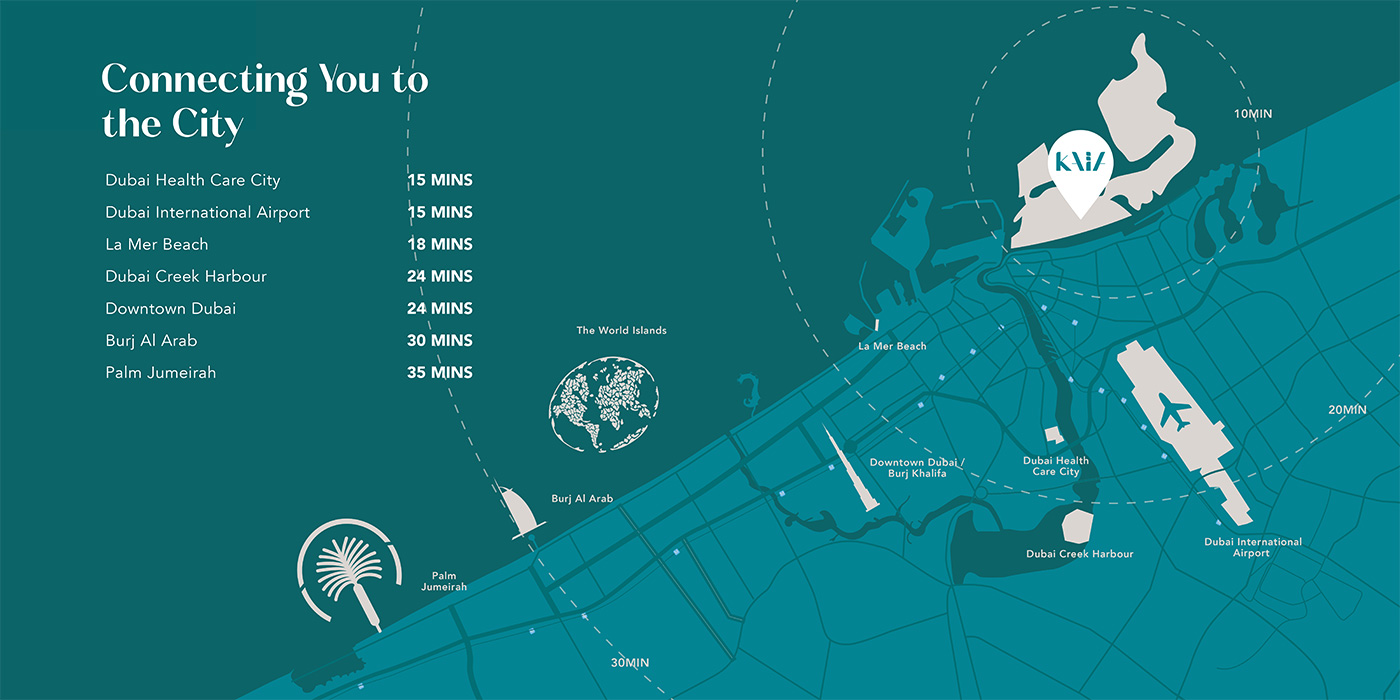 Kaia Residences at Dubai Islands Location