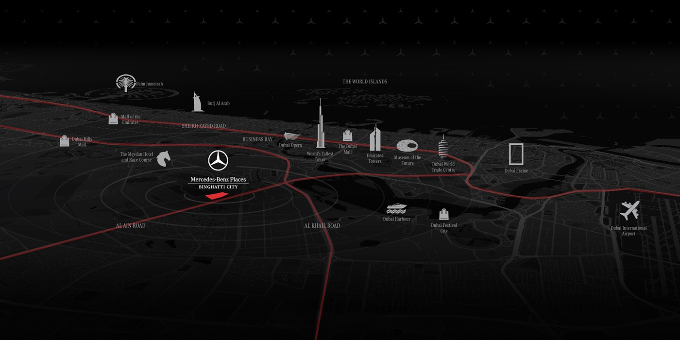 Mercedes-Benz Places at Binghatti City, Dubai