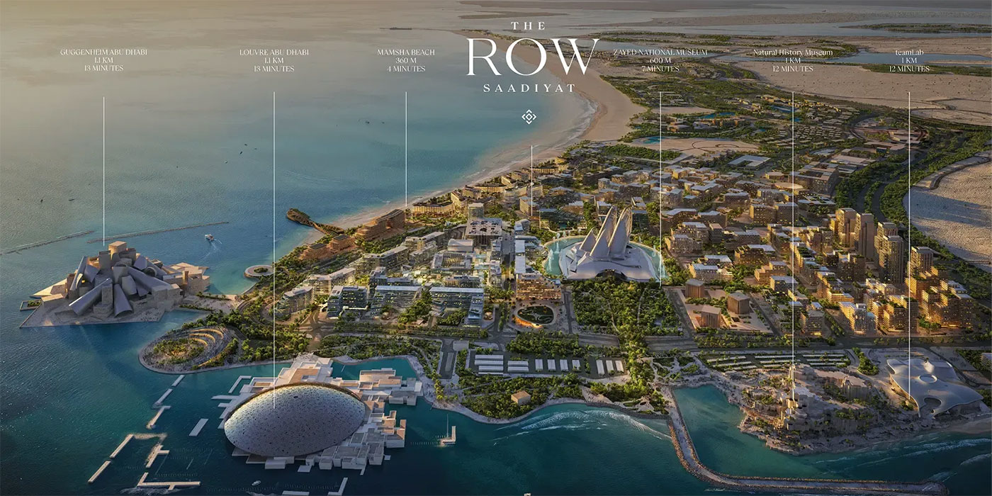 The Row Saadiyat by Aldar Location