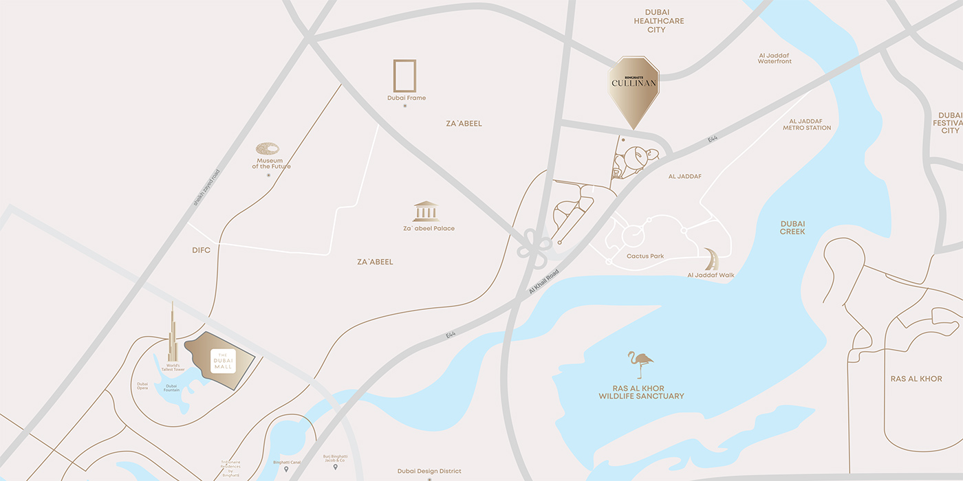 Binghatti Cullinan in Al Jaddaf Location