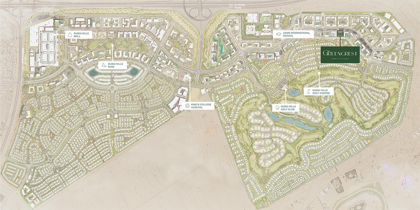 Emaar Greencrest at Dubai Hills Estate Masterplan